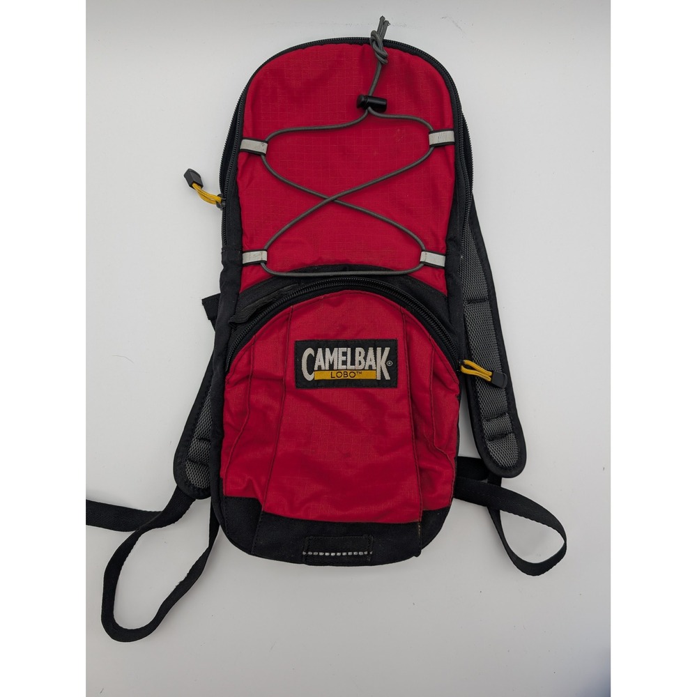CamelBak Lobo Hydration Pack Backpack Red Black Hiking Biking Outdoor Bag